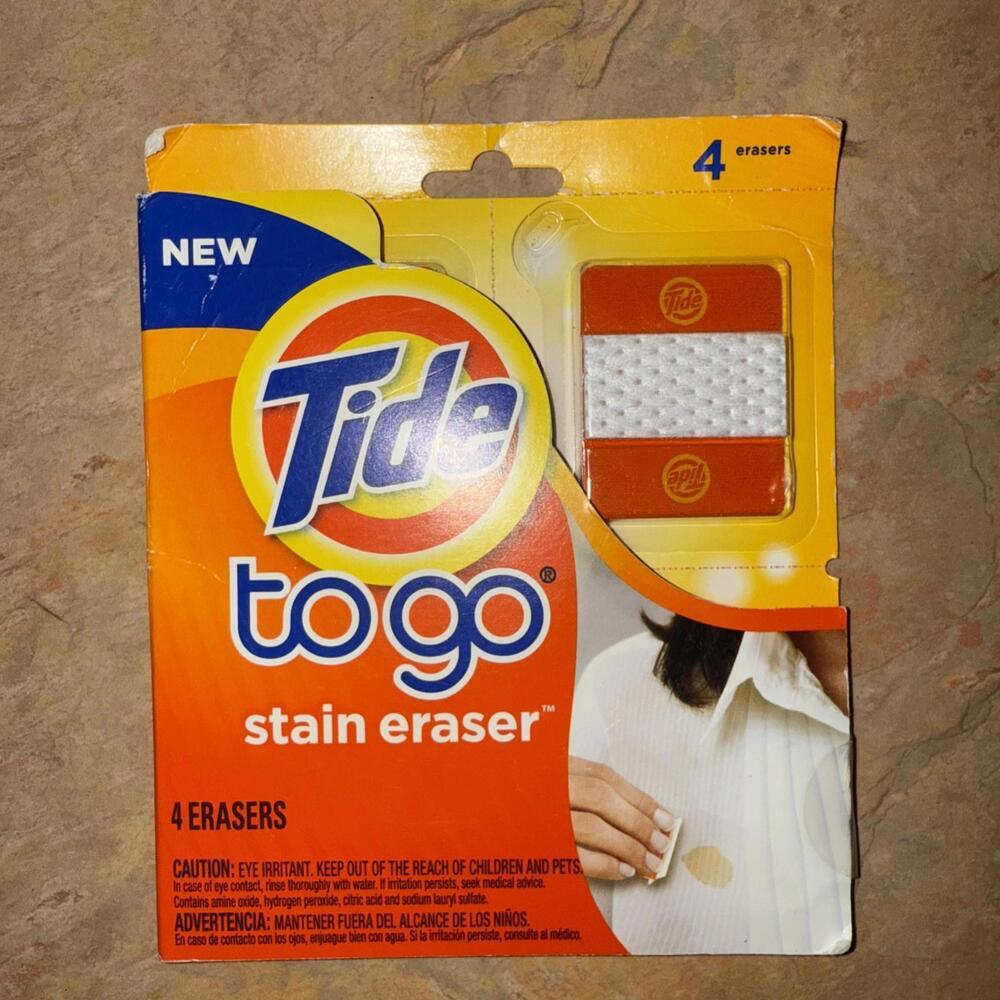 Tide To Go Stain Eraser / Remover - 4 Erasers- 1 New Pack Discontinued‎